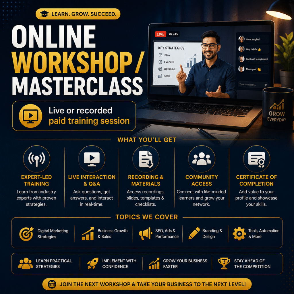Online Workshop / Masterclass