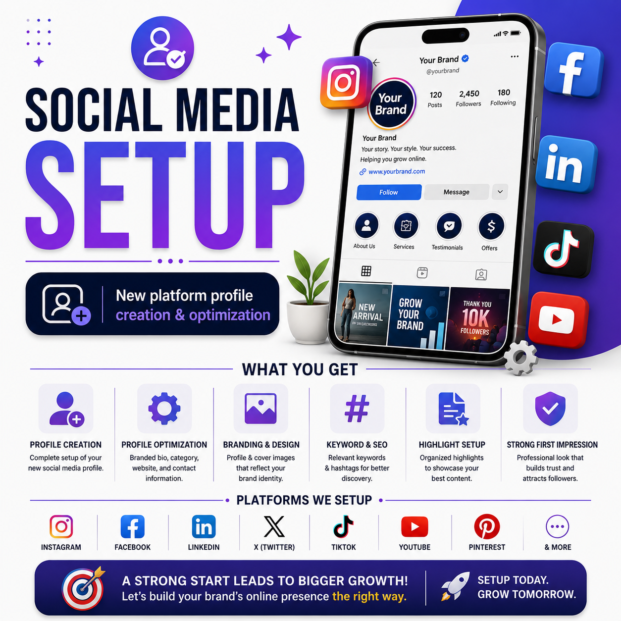 Social Media Setup